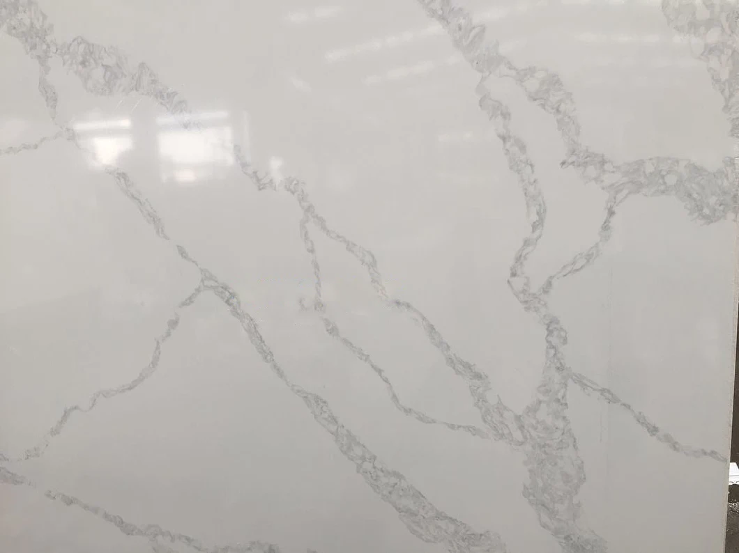 Calacatta White Quartz Stone for Kitchen Countertops and Bar Tops