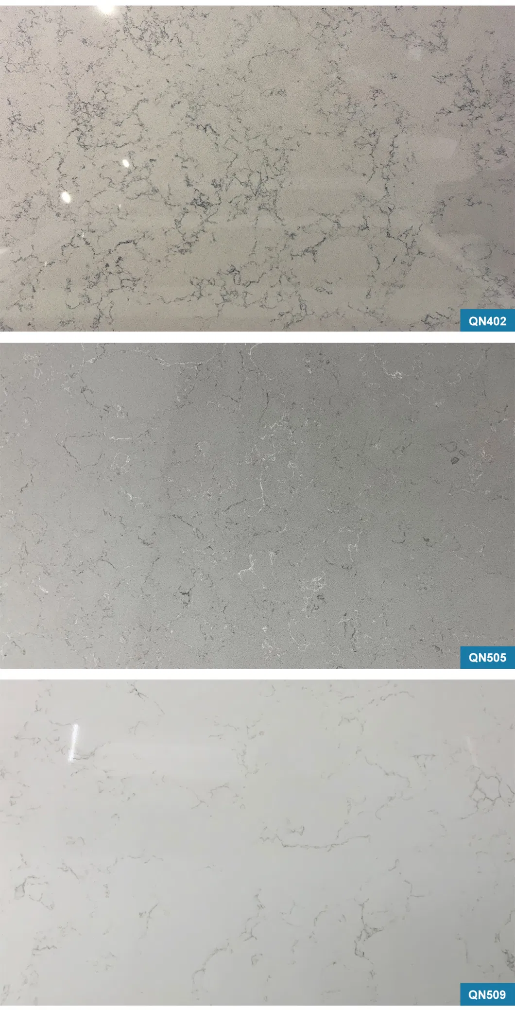 2022 Carrara Engineering Quartz Stone for Kitchen Coutertop Manufacturer Base in China