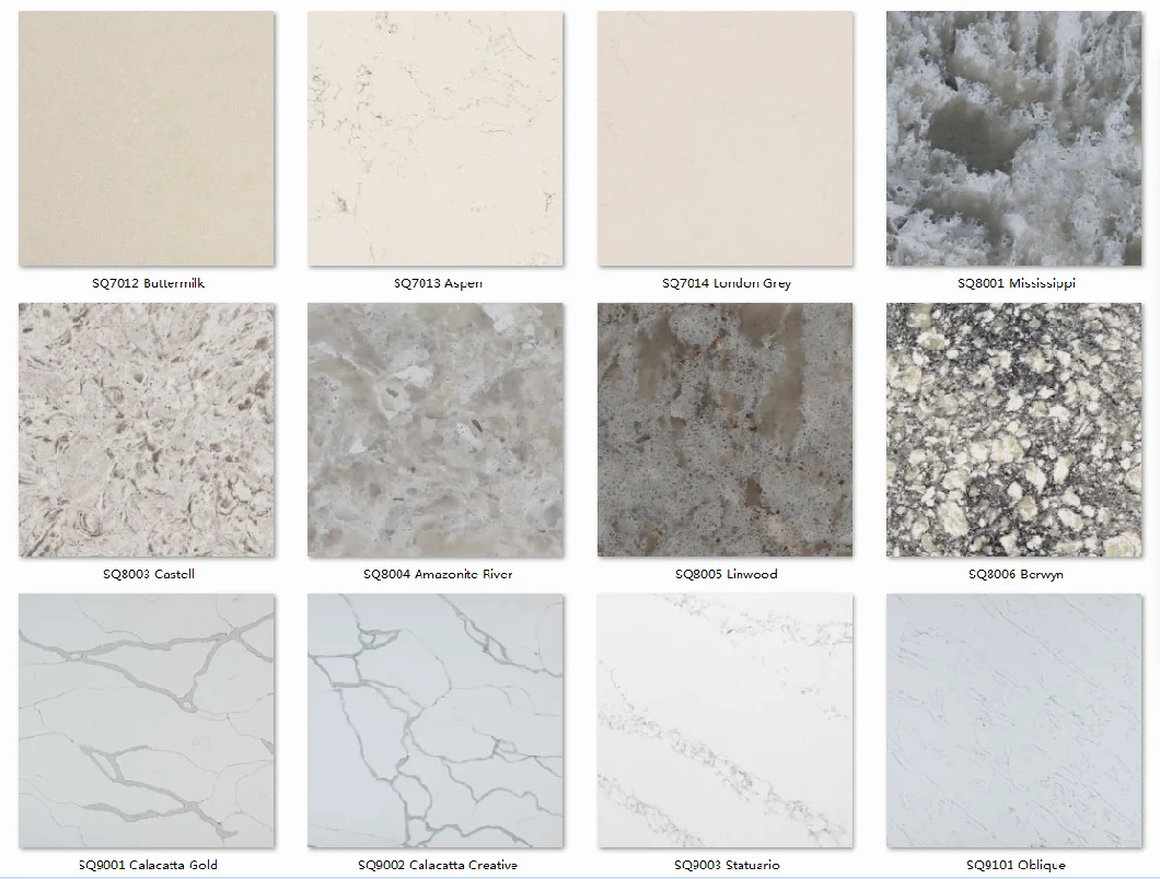 High Quality Artificial Calacatta Marble Quartz Stone Carrara Quartz