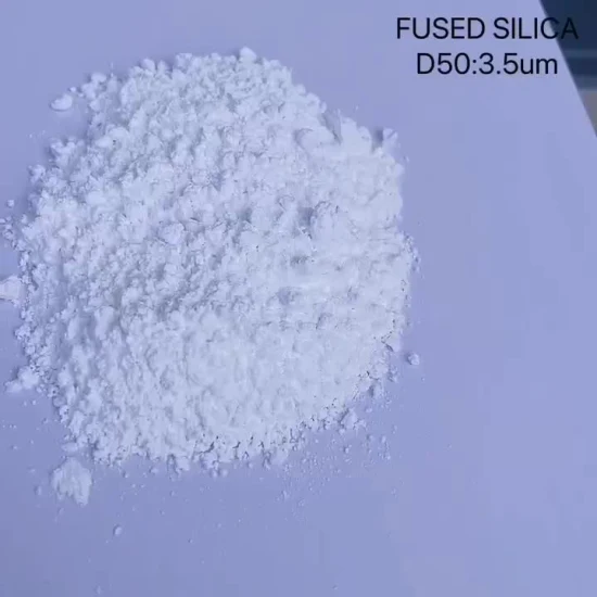 Fused Silica Powder High Purity Quartz Sio2 99.95% Micron Silicon Powder 3.5um