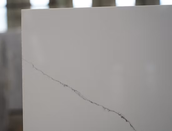 China Factory New Bookmatch Sky Blue Calacatta Wholesale Quartz Stone Slabs