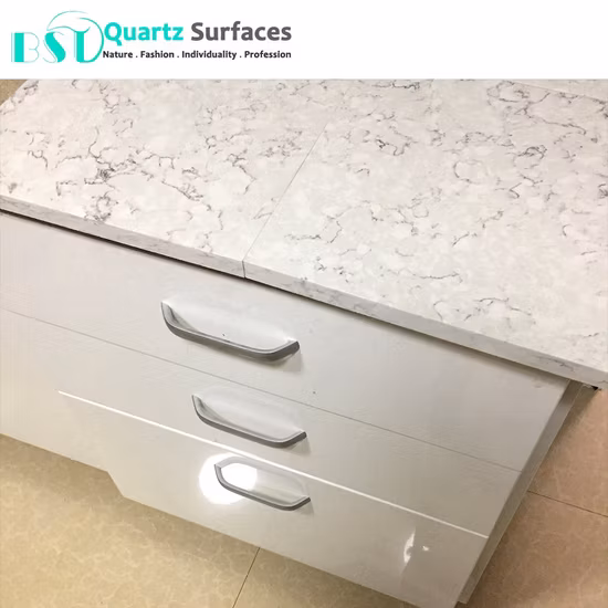 Carrara White Marbling Quartz Stone